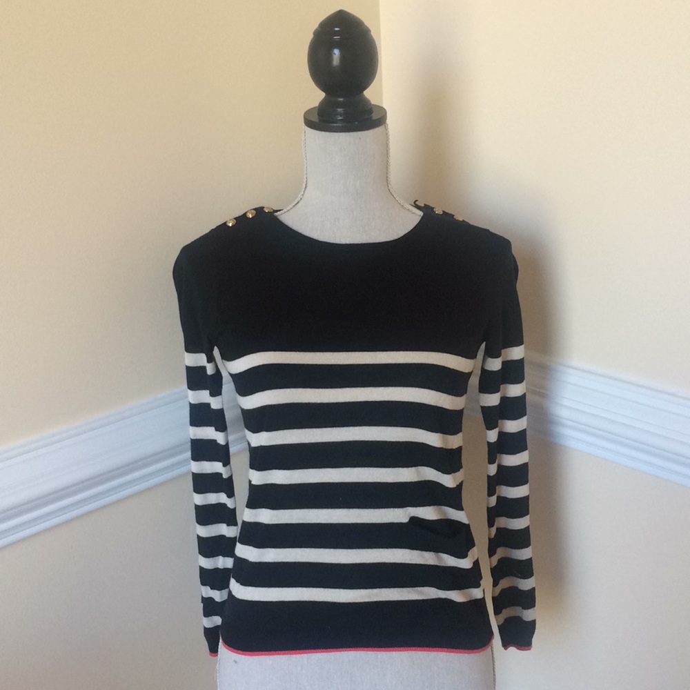 Mango Striped Nautical Summer Sweater XS